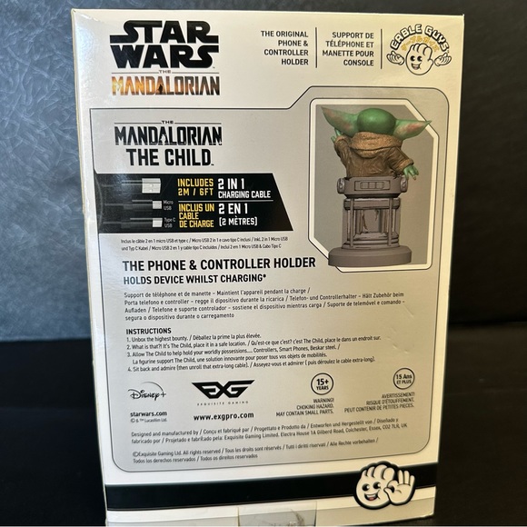 8” Phone/Controller Holder w/ Charging Cord | Star Wars - The Child (NIB) - Picture 5 of 7